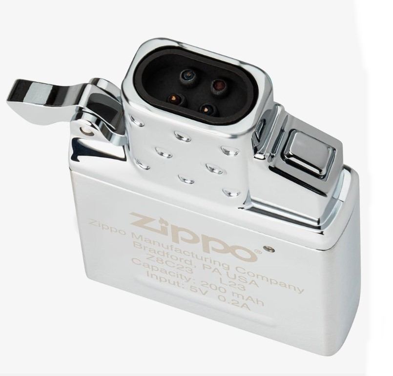Zippo dupla plazmaív USB-C öngyújtó betét króm színű Classic Zippo öngyújtókhoz
